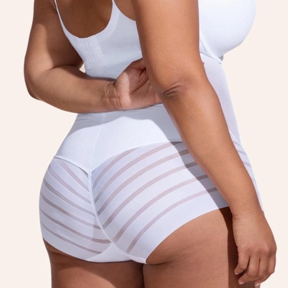 Honeylove White High-Waist Shaping Briefs